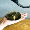 Incense Stick Holder Pure Copper Lotus Flower Censer Coil Thread
