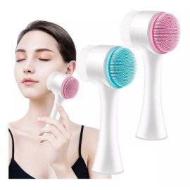 Vanella Monterrey Cepillo Limpieza Facial Doble Cara Manual Exfoliante Full