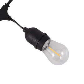 25FT Solar String Lights,Solar Powered LED Outdoor Commercial Grade Waterproof Patio Lights with Edison Globe Shatterproof Patio Lights for Outside Garden Backyard 6V 6W,10 Bulbs