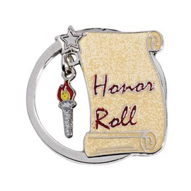 Anderson's Hanging Torch Charm Honor Roll Lapel Pin Pack, Set of 25, Student Recognition, Awards