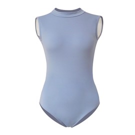 ROYAL SMEELA Sleeveless ballet jersey adult stand-up collar ballet body women's ballerina jersey backless ballet dance body ballet dance jersey women ballet dance leotards dance body for ballet,