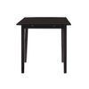 Linon Ervin Wood Square Drop Leaf Table in Black