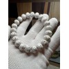 12.5×10mm Star & Moon Bodhi Original White Beads Mala Bracelet