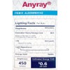 Anyray 2-LEDs JDR Light Bulbs Dimmable 120V - Red Color