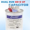 COOLWAY 60/5 uF 60+5 MFD ±5% 370V o 440V Capacitor