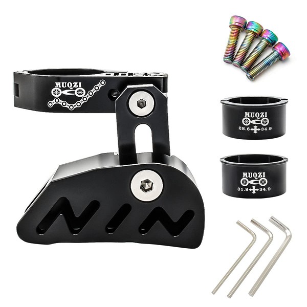 MUQZI Chain Guide, Aluminum Alloy Bike Chain Guide Mountain Bike