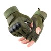 Tactical Half Finger PU Leather Gloves Airsoft Bike Cycling Gloves