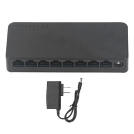 8 Port Network Unmanaged Switch Compact 100Mbps Office Ethernet Splitter Network Hub for Home