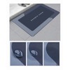 2pcs Tapete Baño Ultra Suave Alfombra Antidesliz Absorbente