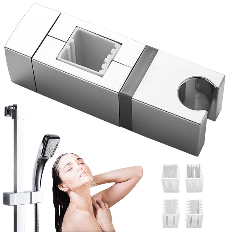 Handheld Showers Holder,Shower Head Holder Replacement with 4 Buckles Lift