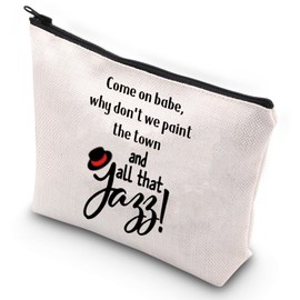 G2TUP Chicago Broadway - Bolsa de cosméticos musicales para fanáticos del teatro musical regalo y esa canción de jazz bolsa de maquillaje, ese Jazz, Moderno