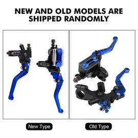 Nikou Master Cylinder Lever - 2 Pieces 7/8 Inch (22 mm) Aluminium Universal Motorcycle Duo Pump Hydraulic Brake Clutch Lever Master Cylinder Reservoir Set Fit Sports Bicycle / Road Bike / Scooter