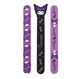 Kuromi Nail Files Set of 3 - Cartoon Nail Care Files for Children & Adults - Robust, Ergonomic, Stylish Designs for Perfect Nail Care