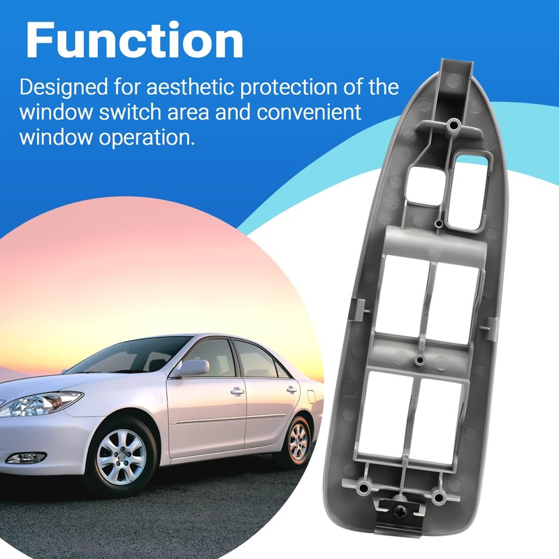 Master Power Window Switch Bezel Trim Fits for 1997-2001 Toyota