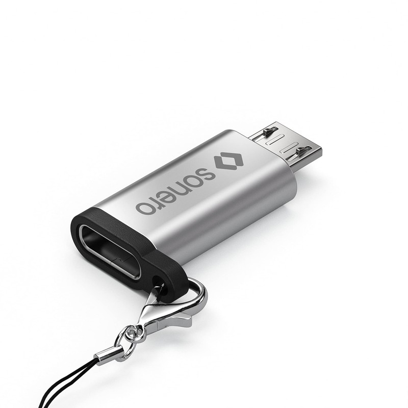 Sonero Micro USB auf USB-C Adapter, kompatibel mit Apple Geräten,