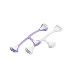 Snappi Windelklammer für Mullwindeln Stoffwindeln | 2er Pack | Große 1 (klein) (Weiß/Lila)