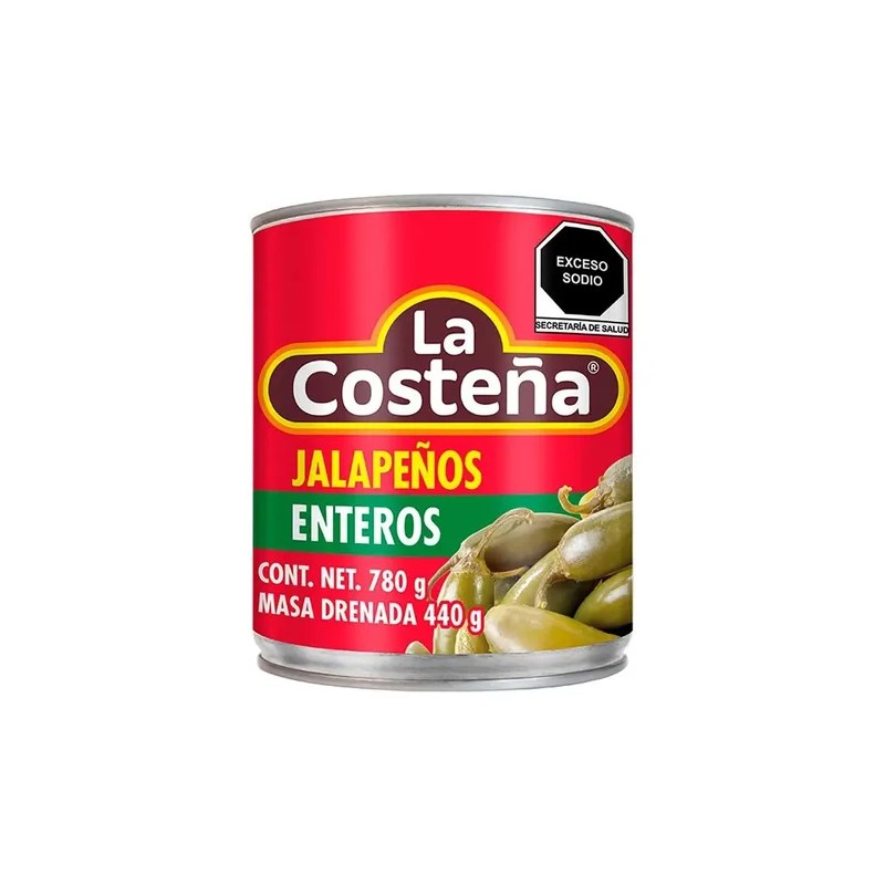 Chiles Jalapeños La Costeña Enteros 780g