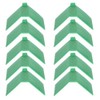 Greensen 10pcs Pigeon Rest Stand, Plastic V-Shaped Pigeon Perch, Green