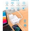 HANYCONY Surge Protector Power Strip 8 Outlets 4 USB Ports