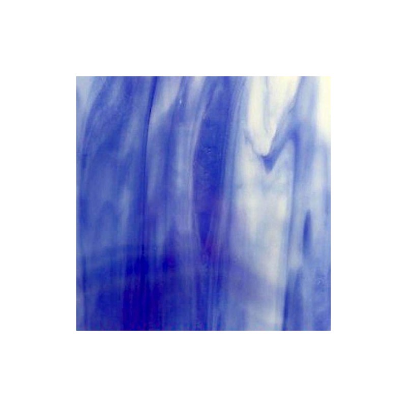 Dark Blue Opal Wissmach Stained Glass Sheet by Sun and