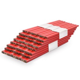 Cocoarm Carpenter's Pencils, Construction Site, Carpenter, 72 Pieces, 175 mm Construction Pencils, Construction Pencil Set for Marking and Marking for Industry and Crafts