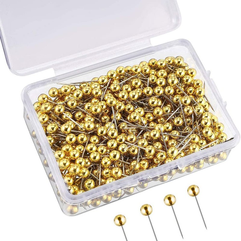 200Pcs Round Plastic Head Push Pins Head Push Pins Map