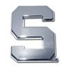 Michigan State S Chrome Emblem