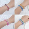 Africanbeads 5Pcs Mystic Mermaid Glass Bracelet with 8 mm Frosted