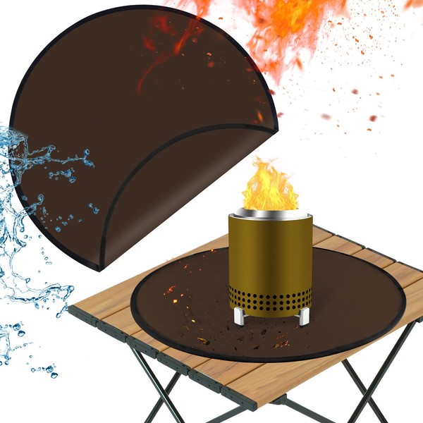 TOHONFOO 18.5in Fire Pit Mat for Solo Stove Mesa Tabletop