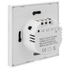 BeMatik Smart Switch Triple Touch White Compatible with Google Home,