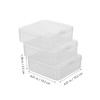 Sosoport 3 Pcs Multi Functional Storage Boxes PP Plastic Containers
