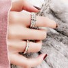 LiyCarp Anxiety Spinner Rings Fidget Rings Stainless Steel Wedding Engagement