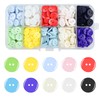 Bohory 500PCS Round Resin Button Sewing Craft Buttons, 2 Hole
