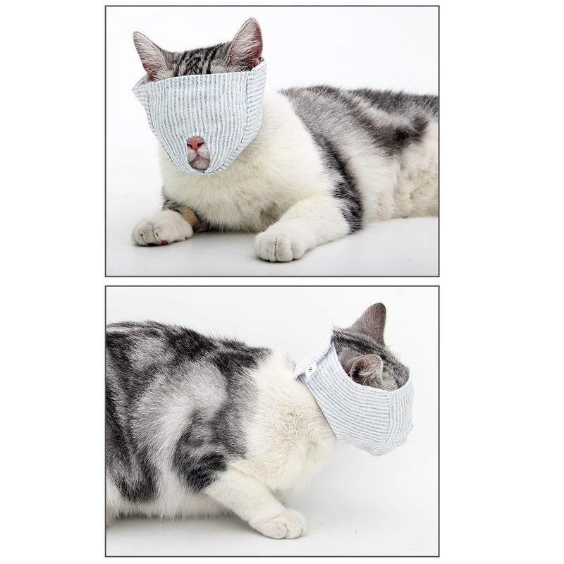 Cat Mask, Bite Prevention, Protective Mask, Cat Bathing, Ear Cleaning,