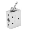 Toggle Switch Valve 2-Position 5-Way Mechanical Pneumatic Knob Switch G1/8in