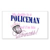 CafePress Policeman's Princess Rectangle Bumper Sticker Car Decal