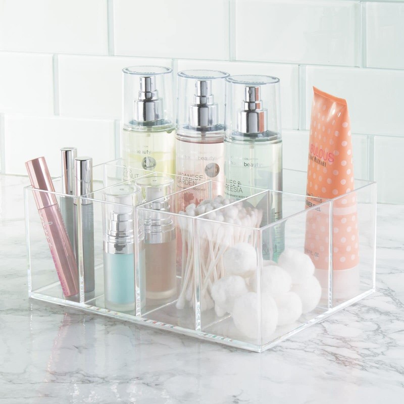 mDesign Makeup Storage for Washbasins or Vanity Tables - BPA
