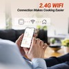INKBIRD WiFi Meat Thermometer for Grilling, Unlimited Rang Rechargeable BBQ