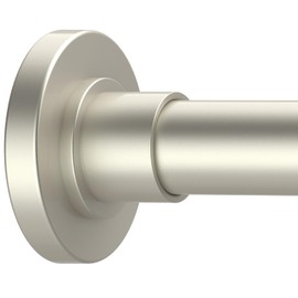 Brushed Nickel Shower Curtain Rods - 31-80 Inch Spring Tension Shower Rods for Bathroom, Adjustable, No Drilling, No Rust, Stainless Steel