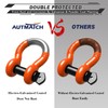 AUTMATCH D Ring Shackle 3/4" Shackles (2 Pack) 41,887Ibs Break