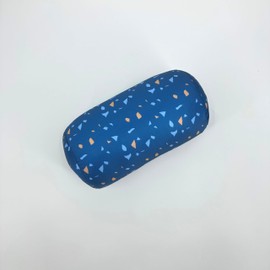 Bookishbunny Microbead Cylinder Bolster Roll Pillow 13" x 7" (ConfettiRoyalBlue)