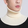 Turtleneck Neck Warmer Faux Turtleneck Dickey Winter Neck Gaiter Brown/Onesize