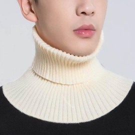 Turtleneck Neck Warmer Faux Turtleneck Dickey Winter Neck Gaiter Brown/Onesize