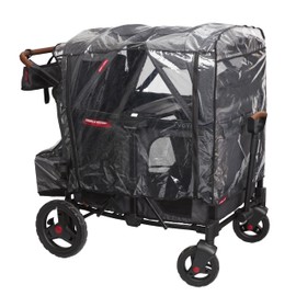 Rain Cover for Baby Stroller Wagon, Baby Travel Gear Bag, Wagon Stroller Summer Essentials, Newborn Essentials, Radio Flyer Rain Cover with Bag for Voya Stroller Wagons