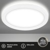 Briloner Leuchten LED Panel, Ceiling Light with Backlight Effect, 12
