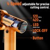 Electric Cardboard Box Cutter, Rechargeable Cordless Electric Scissors with LED