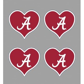 Alabama Waterless Peel & Stick Temporary Spirit Tattoos – 4PK Heart