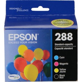 Epson Original Epson 288XL T288 Ink Cartridge for Inkjet XP-446 XP-434 XP-440 XP-430 - Black & Tri-Color Combo