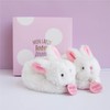 Doudou et Compagnie DC1308 Pink Lapin Bonbon Botties with Rattle