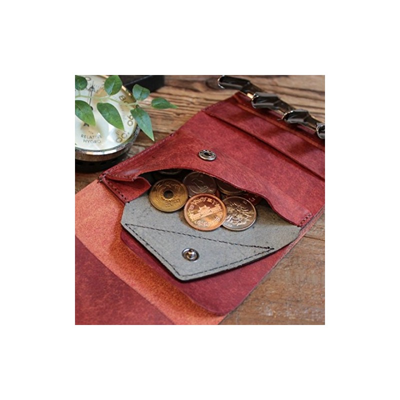 LITSTA Coin Wallet 3 Compact Wallet with Coin Holder Red